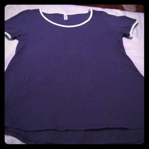 LuLaRoe Solid Navy Blue Classic T